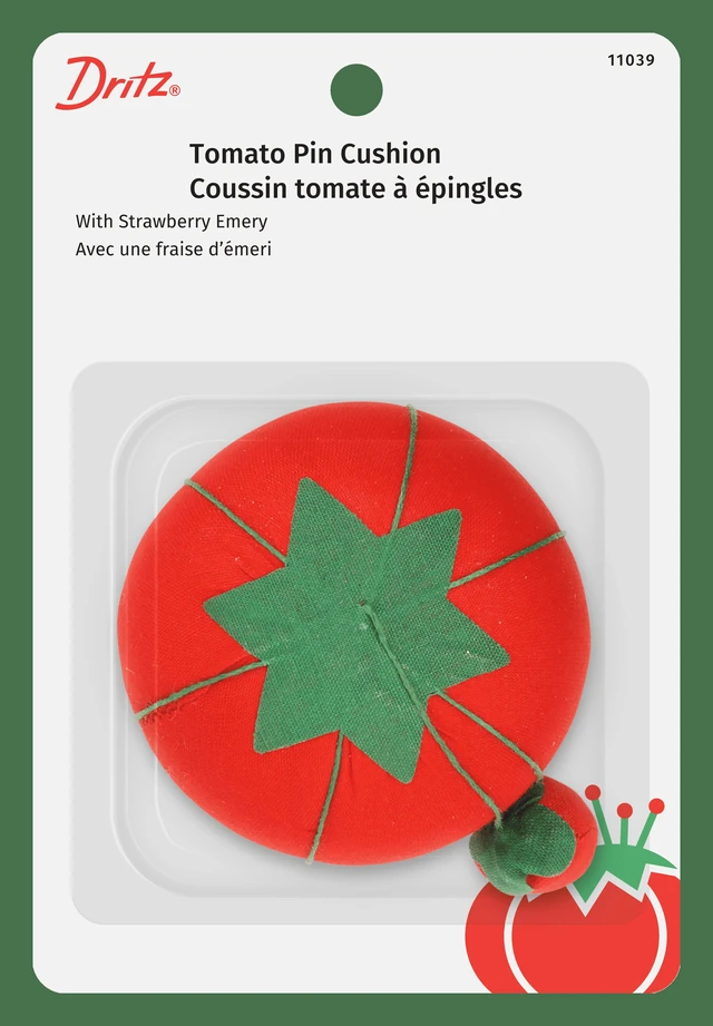 Alt view image 4 of 5 - 3-Pack Dritz Red Tomato Pin Cushion