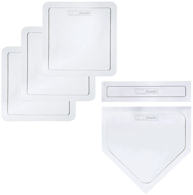 Main image of Franklin Sports MLB Throw Down Rubber Baseball Base Set - 5 Piece, White