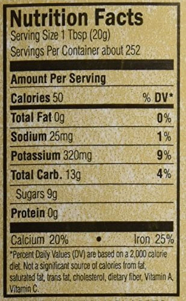 Alt view image 4 of 4 - Golden Barrel Unsulfured Blackstrap Molasses Jug 128 fl oz Bulk