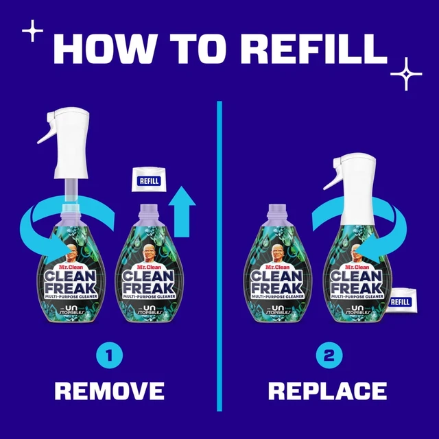 Alt view image 6 of 6 - Mr. Clean Clean Freak All Purpose Multi-Surface Cleaner Spray, Unstopables Scent, 16 fl oz