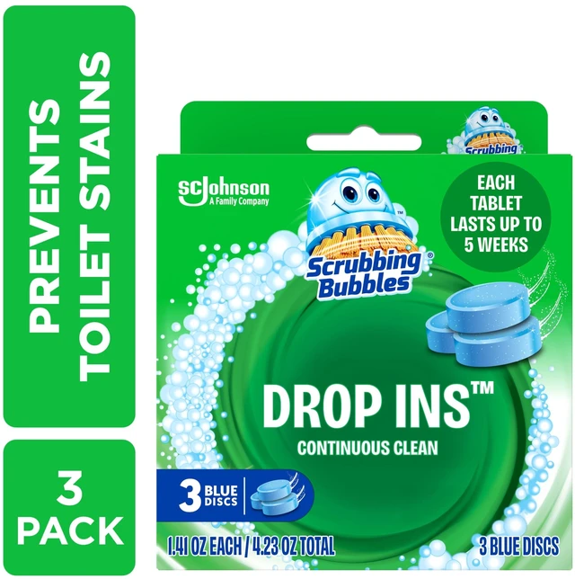 Main image of Scrubbing Bubbles Toilet Tablets Continuous Clean Toilet Drop Ins 3 Count