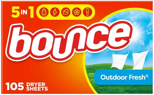 Main image of Bounce Dryer Sheets, 105 Count, Outdoor Fresh Scent