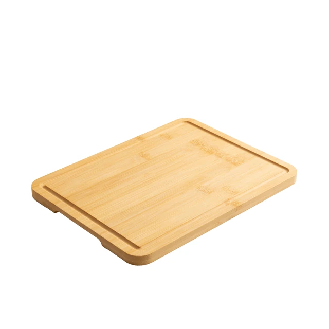 Alt view image 4 of 6 - Mainstays Bamboo Cutting Board, 8.5in x 11in, with Juice Groove and Non-Slip Feet