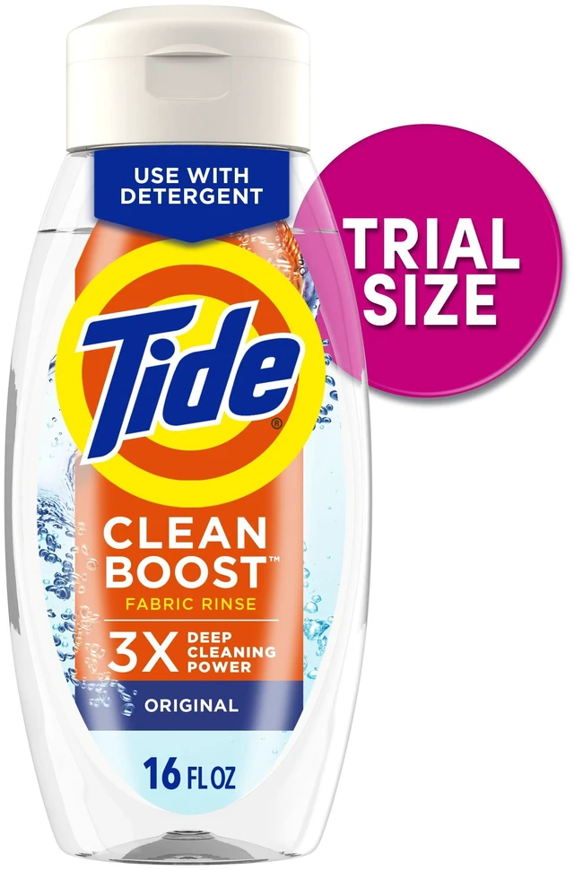 Main image of Tide Clean Boost Fabric Softener Rinse - Original Scent, 16 fl oz, Removes Odors and Residues