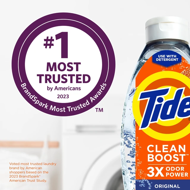Alt view image 2 of 6 - Tide Clean Boost Fabric Softener Rinse - Original Scent, 16 fl oz, Removes Odors and Residues