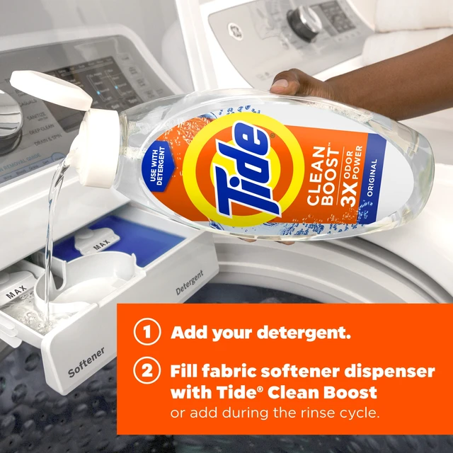 Alt view image 5 of 6 - Tide Clean Boost Fabric Softener Rinse - Original Scent, 16 fl oz, Removes Odors and Residues