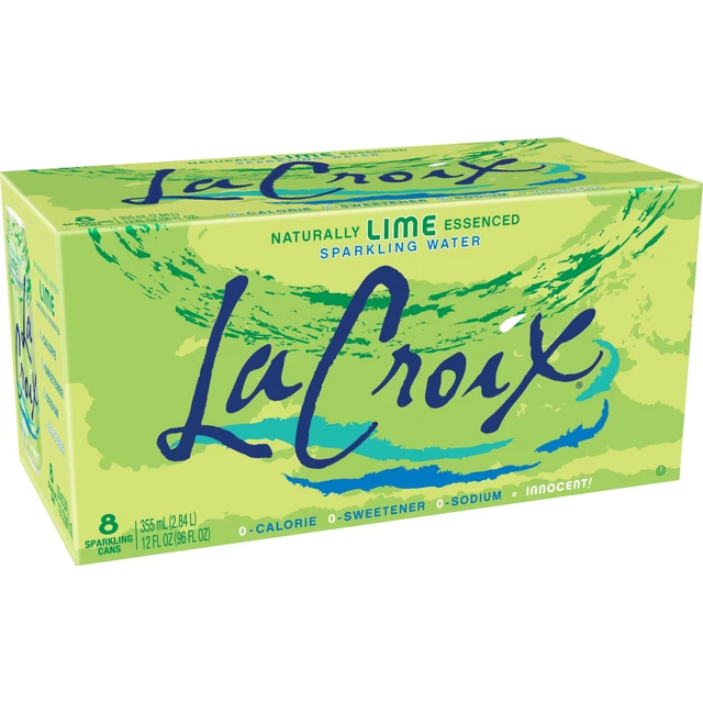 Alt view image 4 of 5 - LaCroix Lime Sparkling Water 8-Pack 12 fl oz Cans