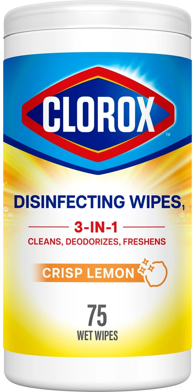 Main image of Clorox Disinfecting Wipes Limited Edition Back to School, Bleach Free, Crisp Lemon, 75 Count