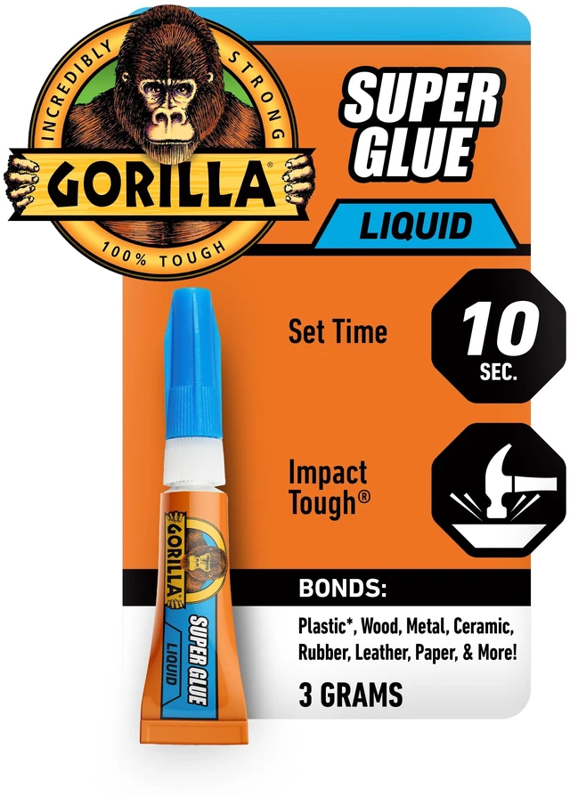 Main image of Gorilla Super Glue 3g Tube, 1 Pack