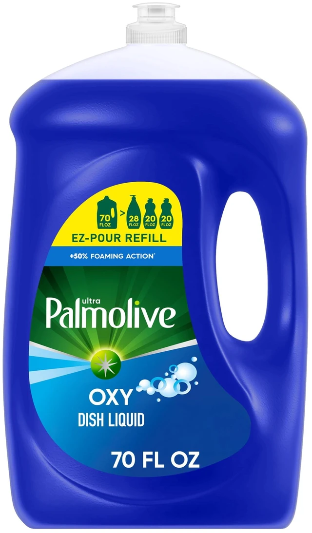 Main image of Palmolive Ultra Oxy Liquid Dish Soap, 70 fl oz EZ-Pour Refill Bottle, Grease Cutting