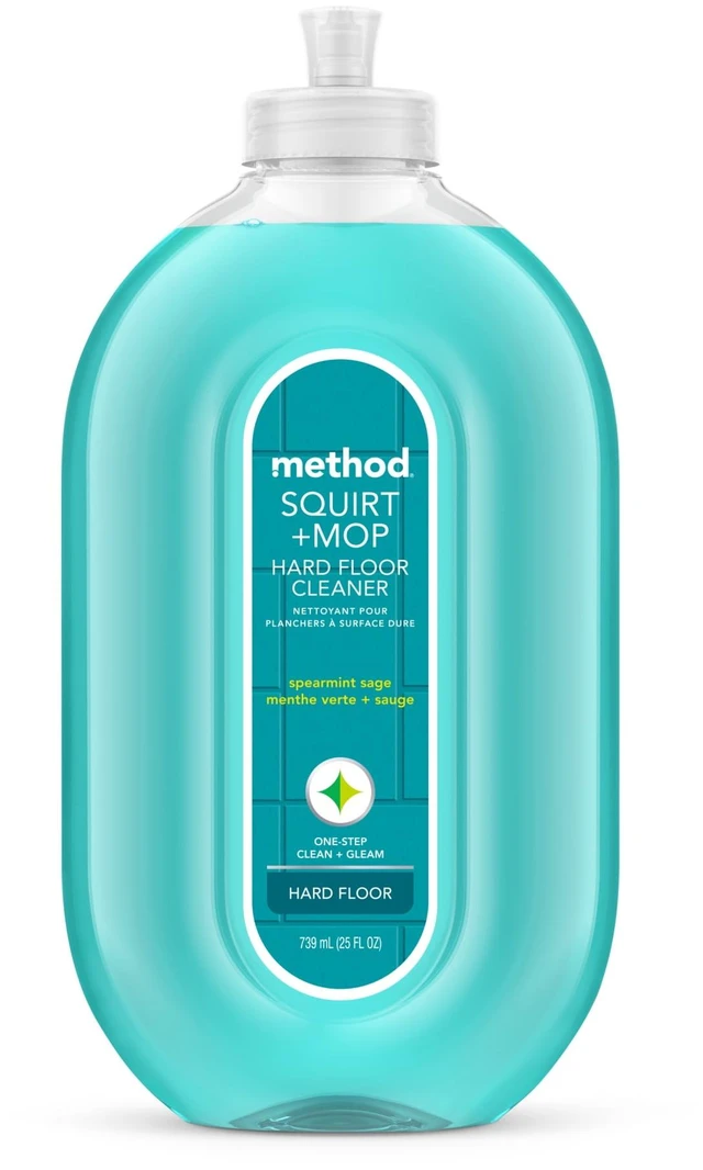 Main image of Method 25 fl oz Squirt + Mop Hard Floor Cleaner, Spearmint Sage