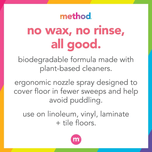 Alt view image 2 of 6 - Method 25 fl oz Squirt + Mop Hard Floor Cleaner, Spearmint Sage