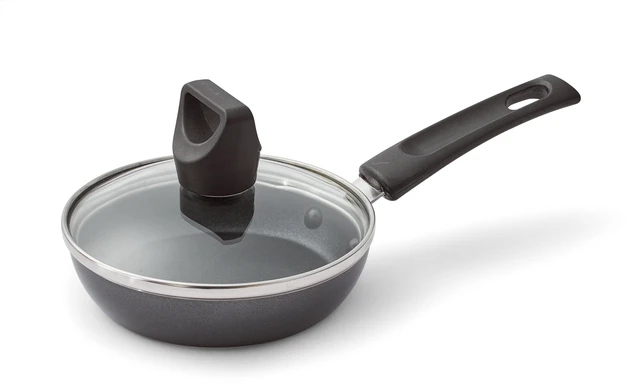 Main image of T-fal Easy Care 4.5 inch Nonstick Covered One Egg Wonder Fry Pan, Black