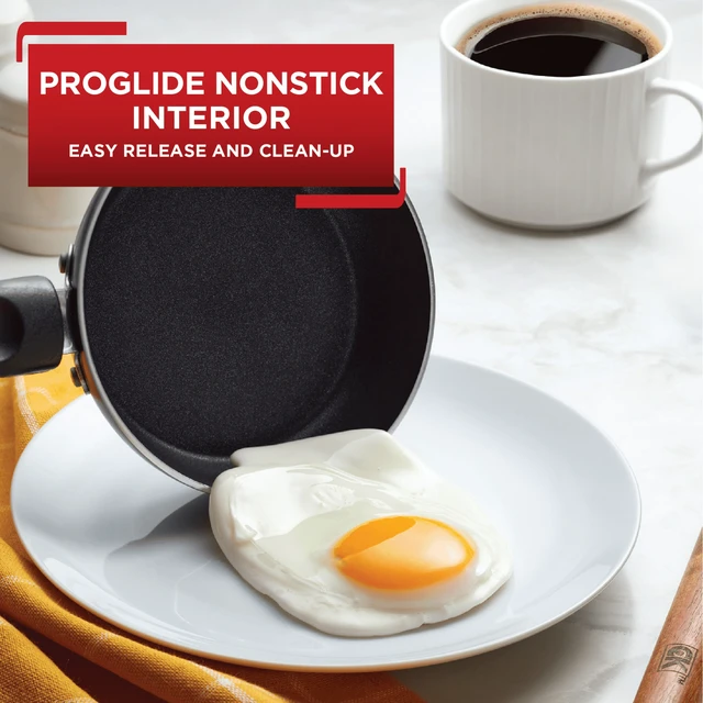 Alt view image 2 of 6 - T-fal Easy Care 4.5 inch Nonstick Covered One Egg Wonder Fry Pan, Black