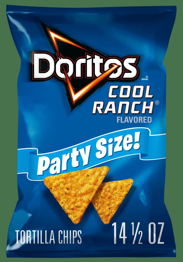 Main image of Doritos Cool Ranch Flavored Tortilla Chips, Party Size, 14.5oz Bag