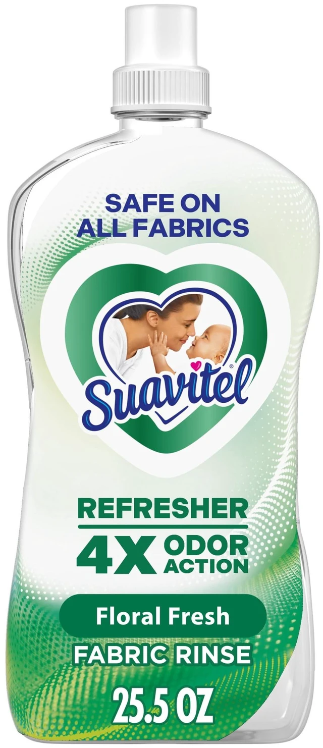 Main image of Suavitel Refresher Fabric Rinse and Odor Eliminator, 4X Odor Action, 25.5 fl oz, Floral Fresh Scent
