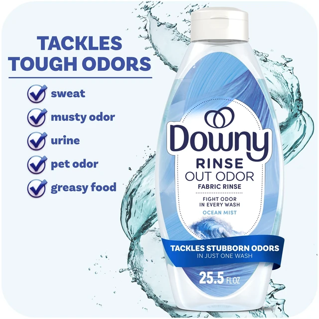 Main image of Downy Rinse Out Odor Laundry Rinse, Ocean Mist, 25.5fl oz