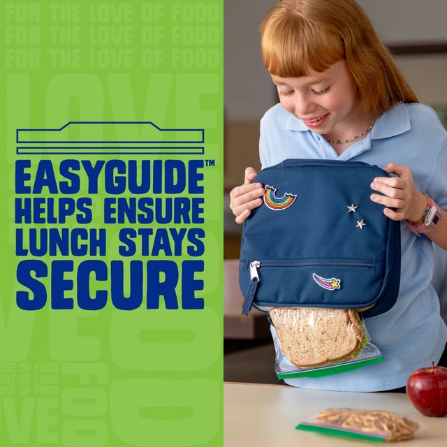 Alt view image 3 of 5 - Ziploc Sandwich Bags with EasyGuide Texture and Grip 'n Seal Technology, 300 Count