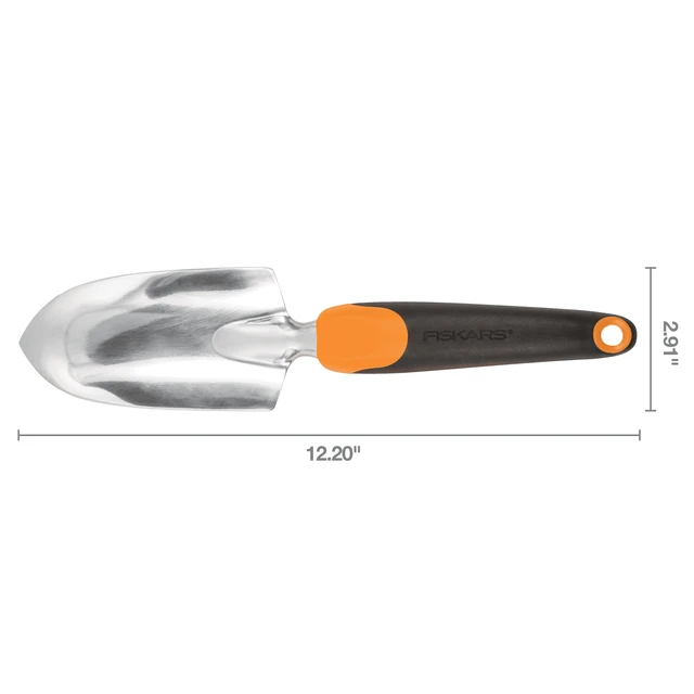 Alt view image 4 of 6 - Fiskars 12.25" Ergo Flower Bed Trowel with Cast Aluminum Head