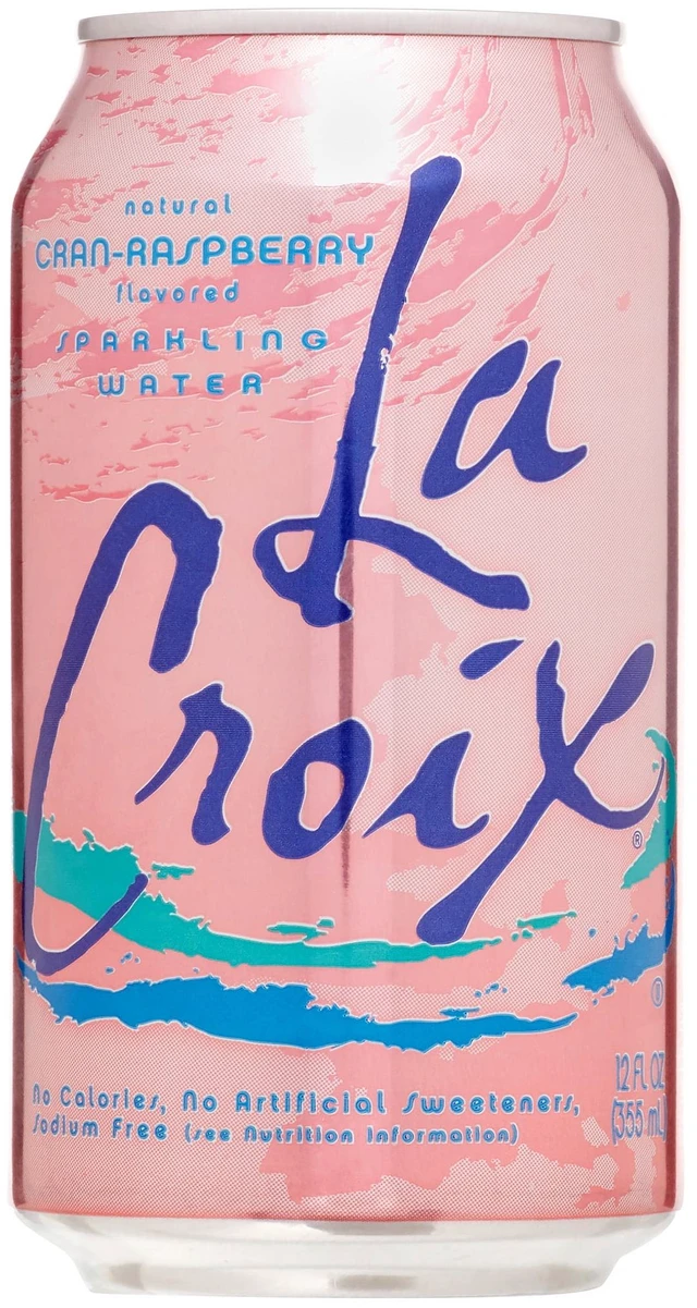 Main image of La Croix Natural Cran-Raspberry Flavored Sparkling Water, 12 fl oz, 8 Pack