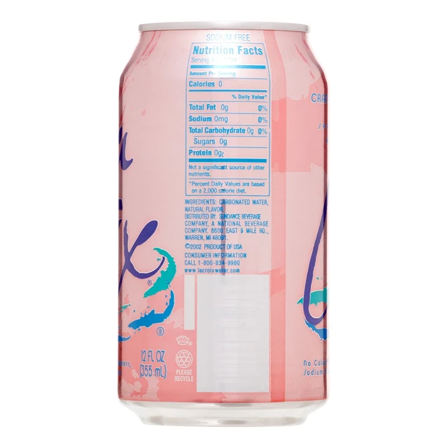 Alt view image 5 of 6 - La Croix Natural Cran-Raspberry Flavored Sparkling Water, 12 fl oz, 8 Pack