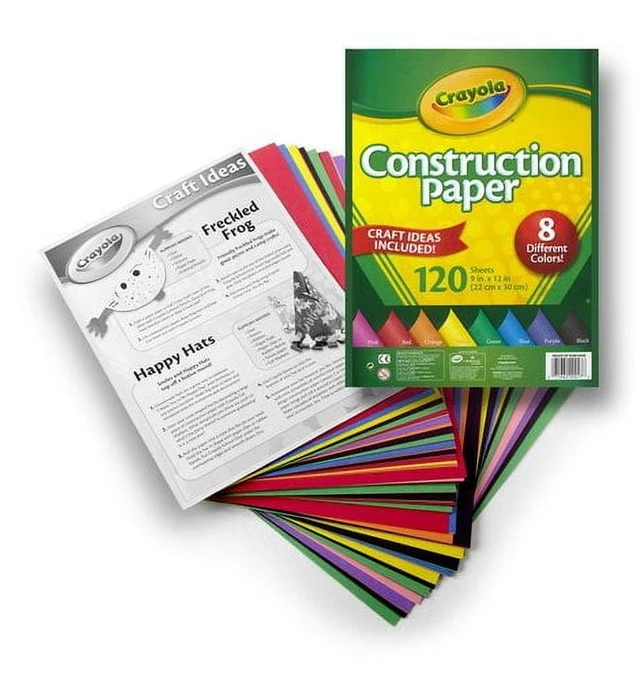 Alt view image 5 of 6 - Crayola Construction Paper, 120 Pages, 10 Colors, School Supplies for Kindergarten, Arts & Crafts Supplies, Classroom Must Haves