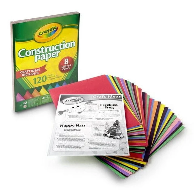 Alt view image 6 of 6 - Crayola Construction Paper, 120 Pages, 10 Colors, School Supplies for Kindergarten, Arts & Crafts Supplies, Classroom Must Haves