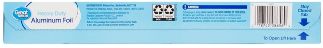 Alt view image 7 of 7 - Great Value Heavy Duty Aluminum Foil, 50 Sq Ft