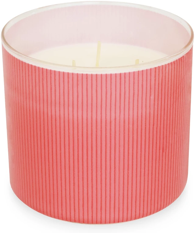 Alt view image 4 of 6 - Mainstays 3-Wick Textured Wrapped Candle, Tropical Serenade, 14oz