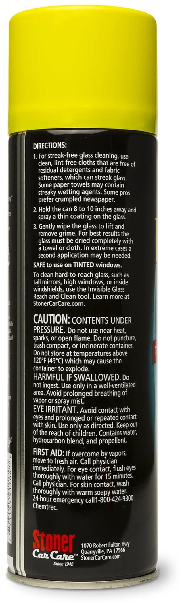 Alt view image 3 of 5 - Stoner Invisible Glass Automotive Glass Cleaner, 19oz