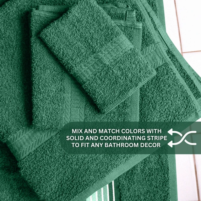 Alt view image 5 of 6 - Mainstays Basic Bath Sheet, 100% Cotton, Soft and Absorbent, Green