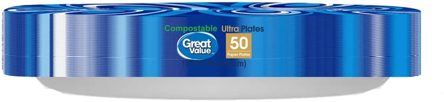 Alt view image 2 of 6 - Great Value Ultra Paper Plates, 10in, 50 Count