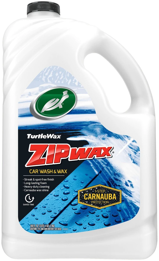Main image of Turtle Wax 53870 Zip Wax Quick and Easy Car Wash and Wax, 100 oz