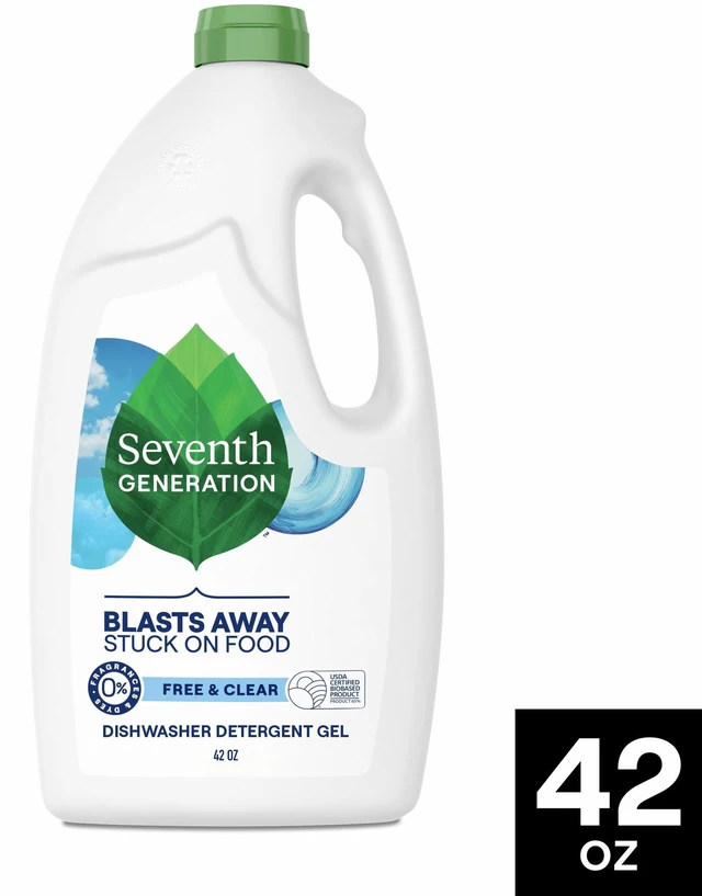 Alt view image 4 of 6 - Seventh Generation Liquid Dishwasher Detergent, Free and Clear Scent, 42 fl oz