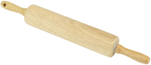 Alt view image 3 of 7 - GoodCook Wood Barrel Dough Rolling Pin, 10" x 2", Water-Resistant, 1 Piece
