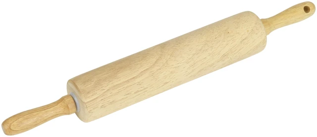 Alt view image 6 of 7 - GoodCook Wood Barrel Dough Rolling Pin, 10" x 2", Water-Resistant, 1 Piece