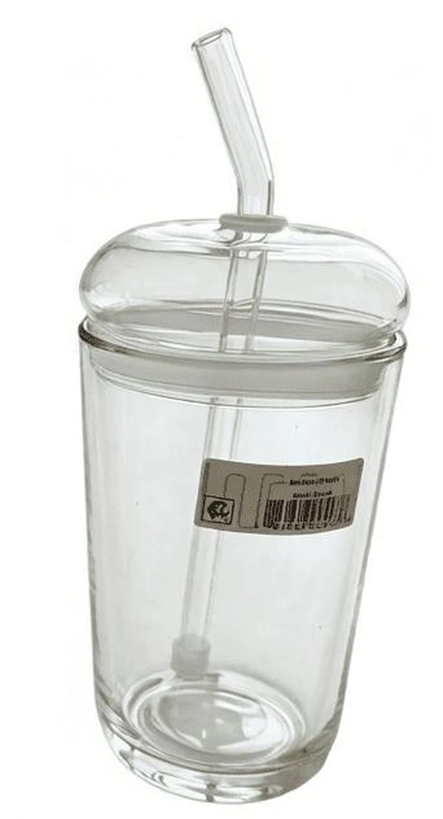 Alt view image 3 of 6 - Better Homes & Gardens 16 oz Clear Glass Tumbler with Dome Lid