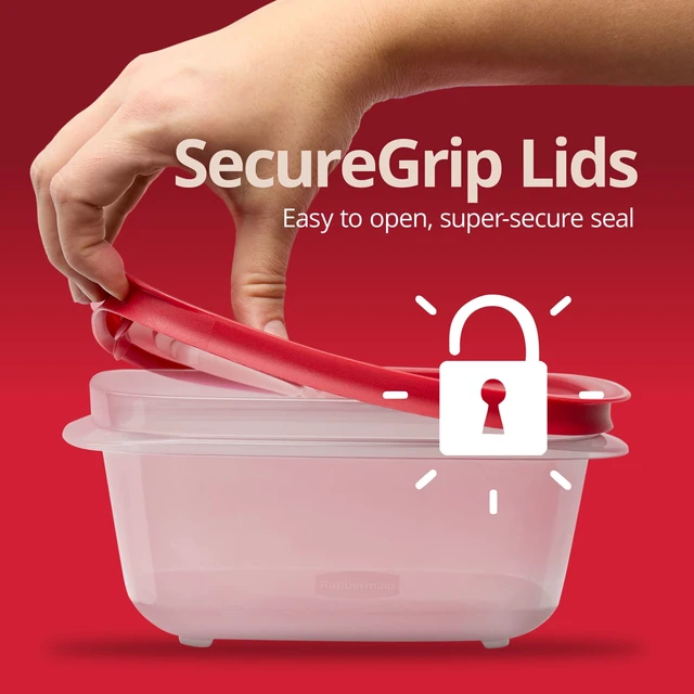 Alt view image 2 of 5 - Rubbermaid 5.26-Cup EasyStore Rectangle Container with Lids