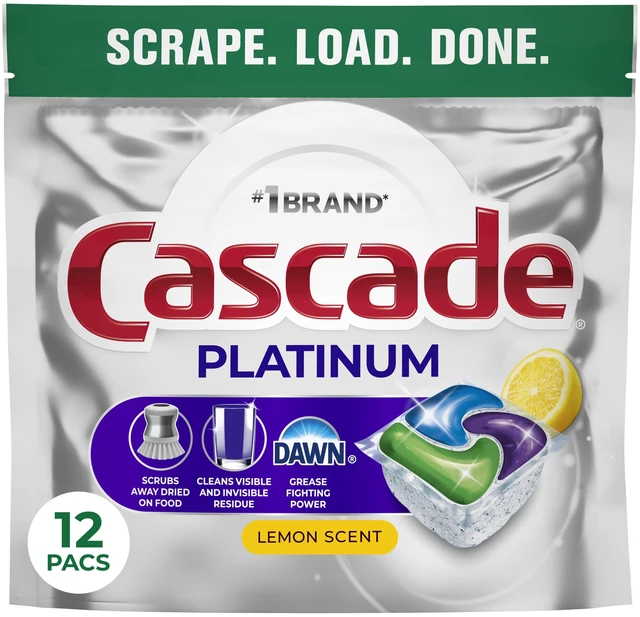 Alt view image 3 of 6 - Cascade Platinum Dishwasher Pods, Lemon, 12 Count