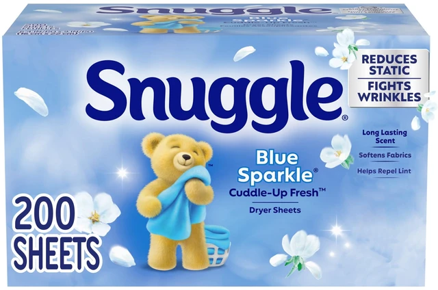 Main image of Snuggle Blue Sparkle Cuddle Up Fresh Dryer Sheets, 200 Count