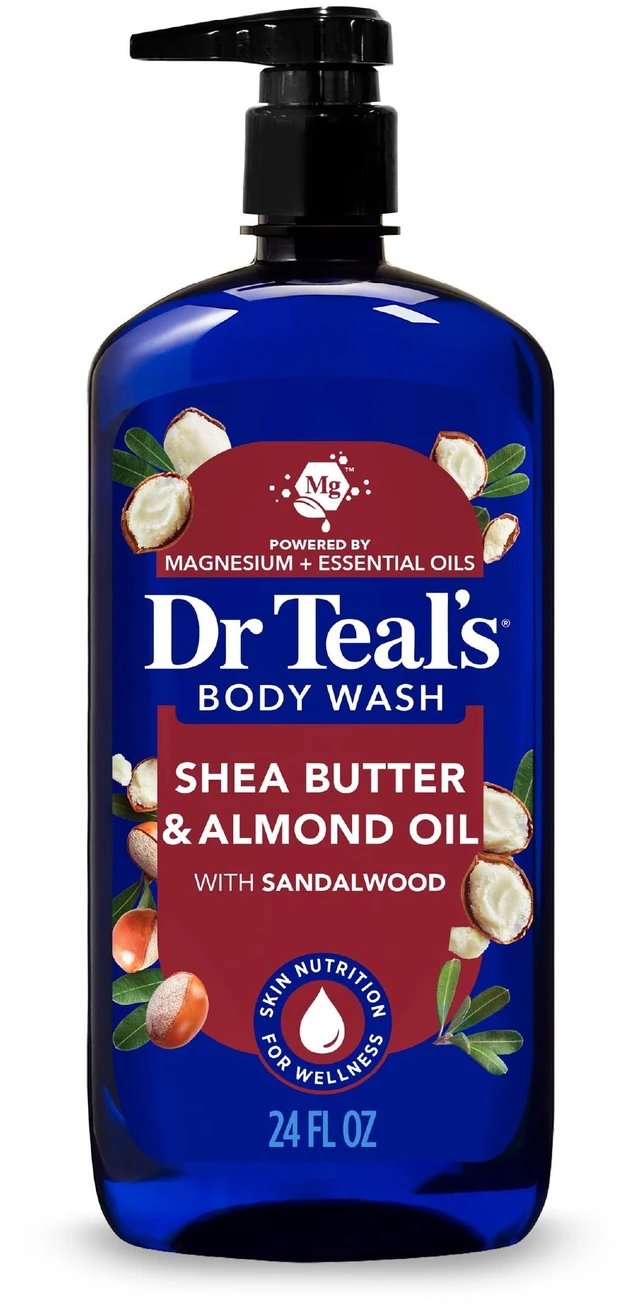 Main image of Dr Teal's Body Wash with Shea Butter, Almond, and Pure Epsom Salt, 24 fl oz