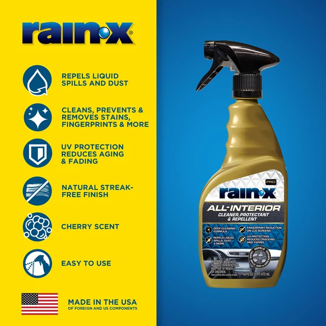 Alt view image 5 of 5 - Rain-X Pro All Interior Cleaner, Protectant & Repellent, 16oz