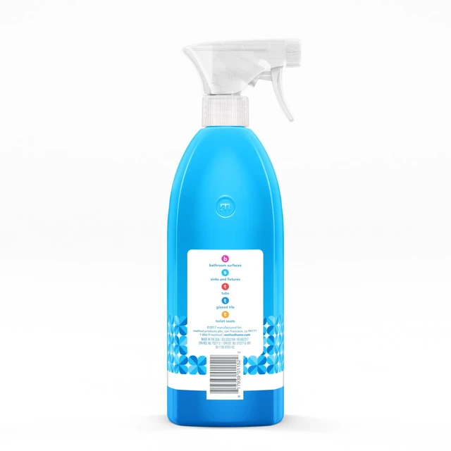 Alt view image 6 of 6 - Method Antibacterial Bathroom Cleaner, 28 fl oz, Spearmint