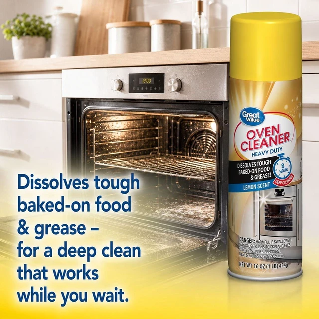 Alt view image 3 of 4 - Great Value Heavy-Duty Oven Cleaner, 16oz