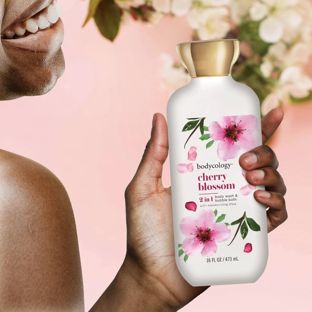 Alt view image 4 of 6 - Bodycology Cherry Blossom 2-in-1 Body Wash and Bubble Bath, 16 Fl Oz