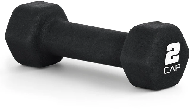 Main image of CAP, 2lb Neoprene Dumbbell, Black, Single