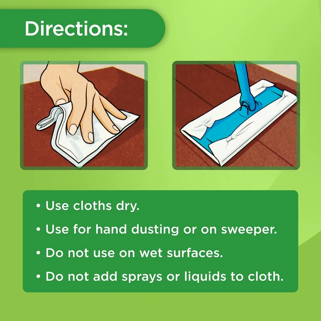Alt view image 5 of 6 - Great Value Dry Sweeping Cloth Refills, 16 Count, White