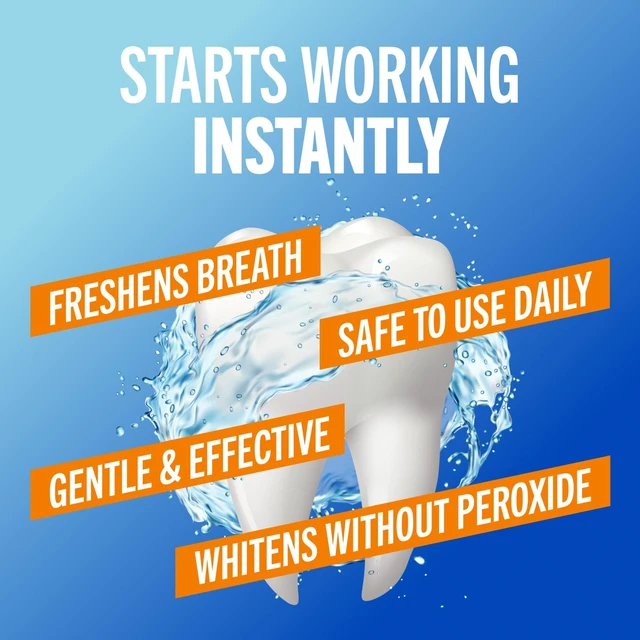 Alt view image 2 of 5 - TheraBreath Whitening Alcohol-Free Mouthwash, Dazzling Mint, Travel Size 3 fl oz