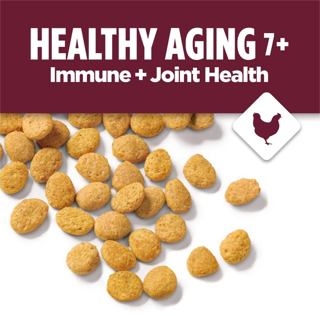 Alt view image 2 of 5 - Purina Cat Chow Healthy Aging 7+ Senior Dry Cat Food, Chicken, 3.15 lb. Bag