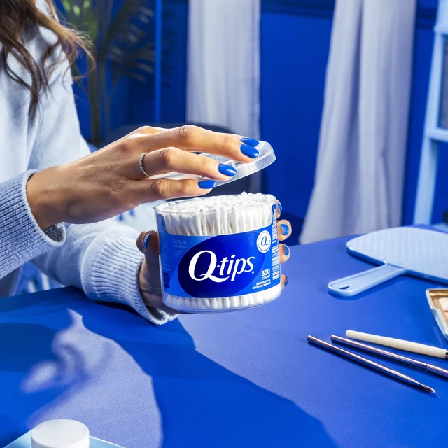 Alt view image 4 of 5 - Q-tips Cotton Swabs Original Vanity Tub, 100% Cotton, 300 Count for Home, First Aid and Beauty